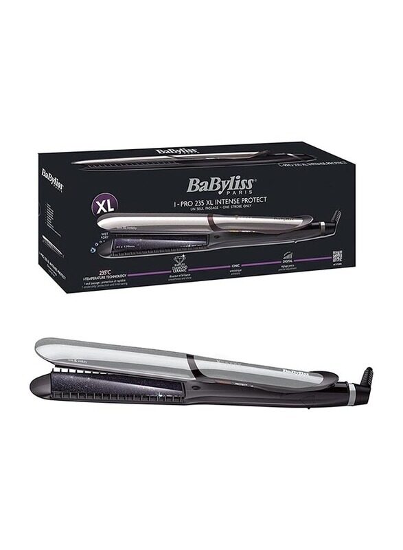BaByliss Paris I-pro 35 XL Intense Protect Hair Straighteners, ST 389, Grey/Black
BaByliss Paris I-pro 35 XL Intense Protect Hair Straighteners, ST 389, Grey/Black
