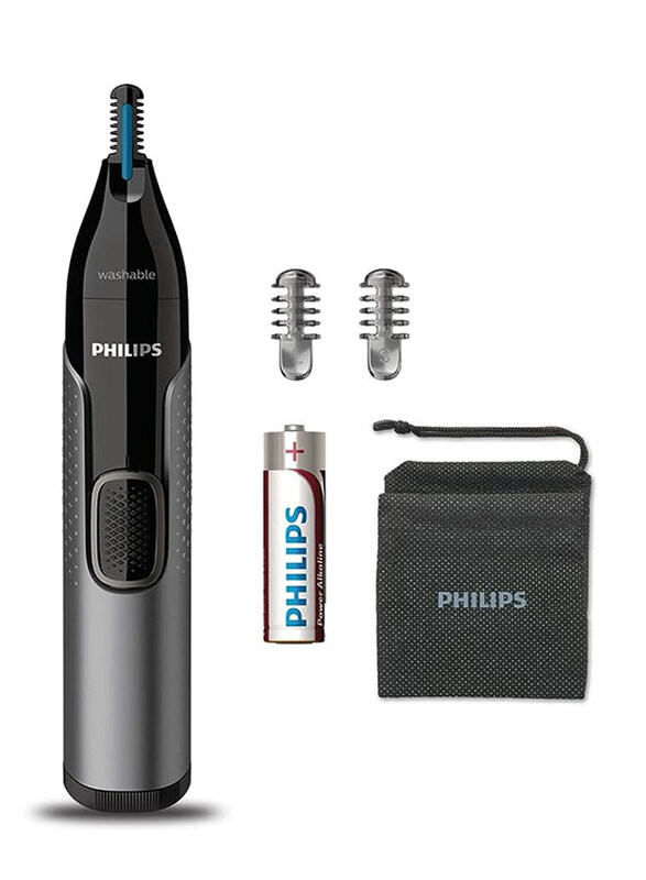 Philips Cordless Nose, Ear & Eyebrow Trimmer with Protective Guard System, Nt3650/16, Grey
Philips Cordless Nose, Ear & Eyebrow Trimmer with Protective Guard System, Nt3650/16, Grey