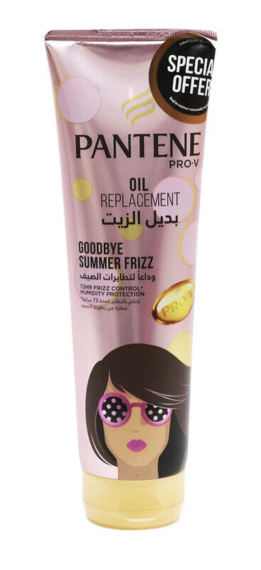 Pantene Pro V Oil Replacement Goodbye Summer Frizz Nourishing Leave On Cream Conditioner For Frizz Prone Hair with 72H Frizz Control For Hot & Humid S
Pantene Pro V Oil Replacement Goodbye Summer Frizz Nourishing Leave On Cream Conditioner For Frizz Prone Hair with 72H Frizz Control For Hot & Humid S