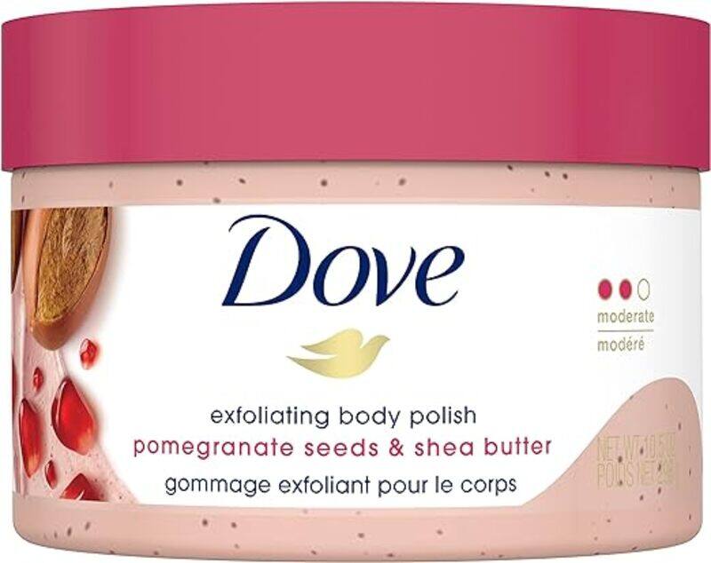 Dove Pomegranate Seeds & Shea Butter Exfoliating Body Polish Scrub, 10.5 Oz (298gm)
Dove Pomegranate Seeds & Shea Butter Exfoliating Body Polish Scrub, 10.5 Oz (298gm)