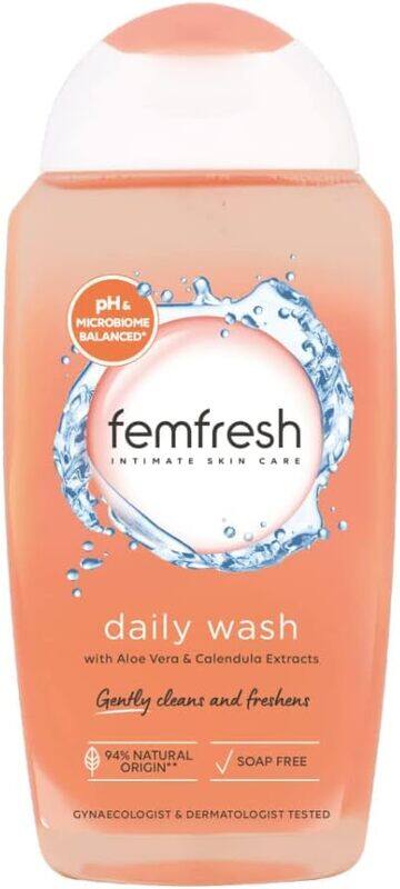 Femfresh Everyday Care Daily Intimate Wash, with Natural Aloe Vera & Calendula Extracts, 250 ml
Femfresh Everyday Care Daily Intimate Wash, with Natural Aloe Vera & Calendula Extracts, 250 ml