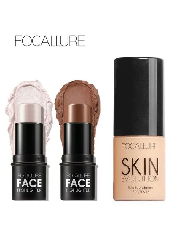 Focallure Set of Face Highlighter & Contour Stick FA01 #1 #3 and Skin Evolution Liquid Foundation -FA30 #4 Natural
Focallure Set of Face Highlighter & Contour Stick FA01 #1 #3 and Skin Evolution Liquid Foundation -FA30 #4 Natural