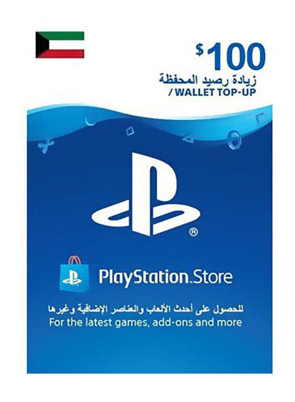 Sony PlayStation Network Kuwait Store 100 Dollar Wallet Top-Up Gift Card for PlayStation, Multicolour
Sony PlayStation Network Kuwait Store 100 Dollar Wallet Top-Up Gift Card for PlayStation, Multicolour