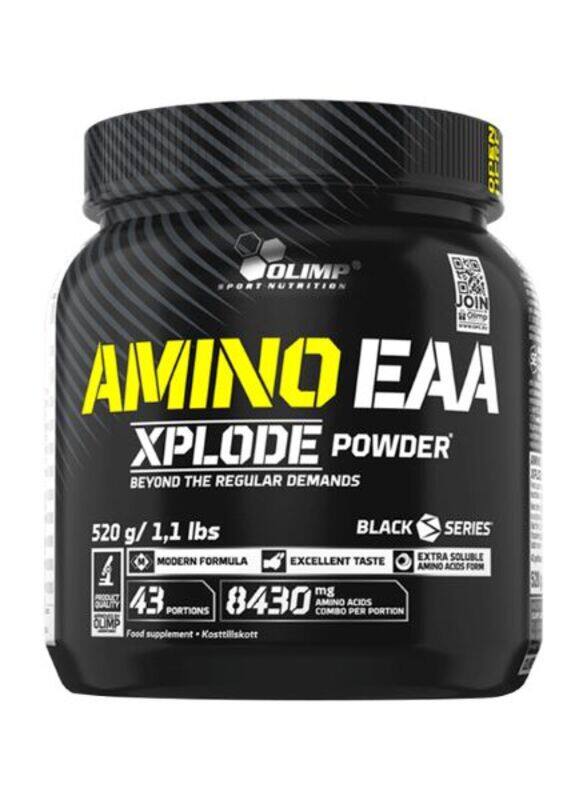 Olimp Sport Nutrition Olimp Amino EAA Xplode Powder 520gm Fruit Punch - Over 8gm of BCAA and EAA in Each Serving
Olimp Sport Nutrition Olimp Amino EAA Xplode Powder 520gm Fruit Punch - Over 8gm of BCAA and EAA in Each Serving