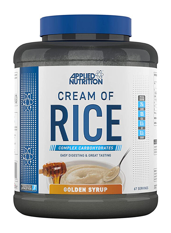 Applied Nutrition Cream of Rice Carbohydrate Powder Supplement, 2 KG, Golden Syrup
Applied Nutrition Cream of Rice Carbohydrate Powder Supplement, 2 KG, Golden Syrup
