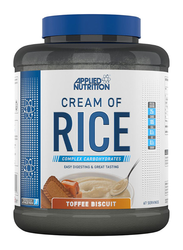 Applied Nutrition Cream of Rice Carbohydrate Powder Supplement, 2 KG, Toffee Biscuit
Applied Nutrition Cream of Rice Carbohydrate Powder Supplement, 2 KG, Toffee Biscuit