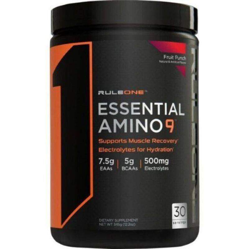 Rule 1 Rule1 Essential Amino9 315gm Fruit Punch - Support Muscle Recovery, Electrolytes for Hydration
Rule 1 Rule1 Essential Amino9 315gm Fruit Punch - Support Muscle Recovery, Electrolytes for Hydration