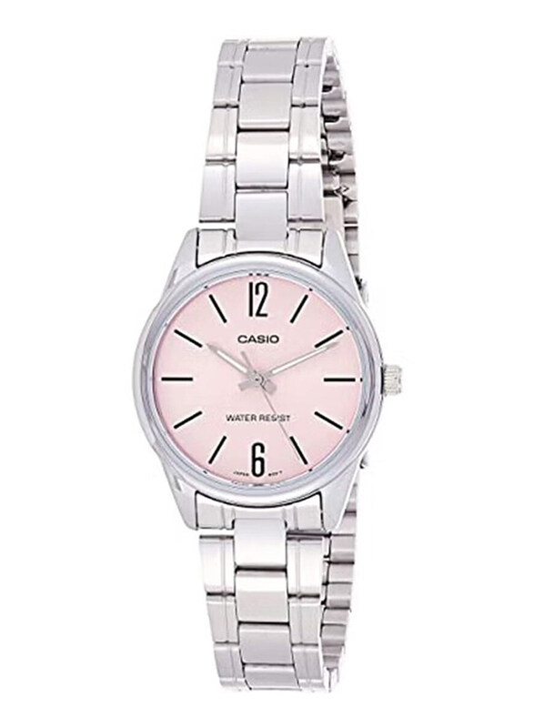 Casio Dress Analog Quartz Watch for Women with Stainless Steel Band, Water Resistant, LTP-V005D-4BUDF, Silver-Pink
Casio Dress Analog Quartz Watch for Women with Stainless Steel Band, Water Resistant, LTP-V005D-4BUDF, Silver-Pink