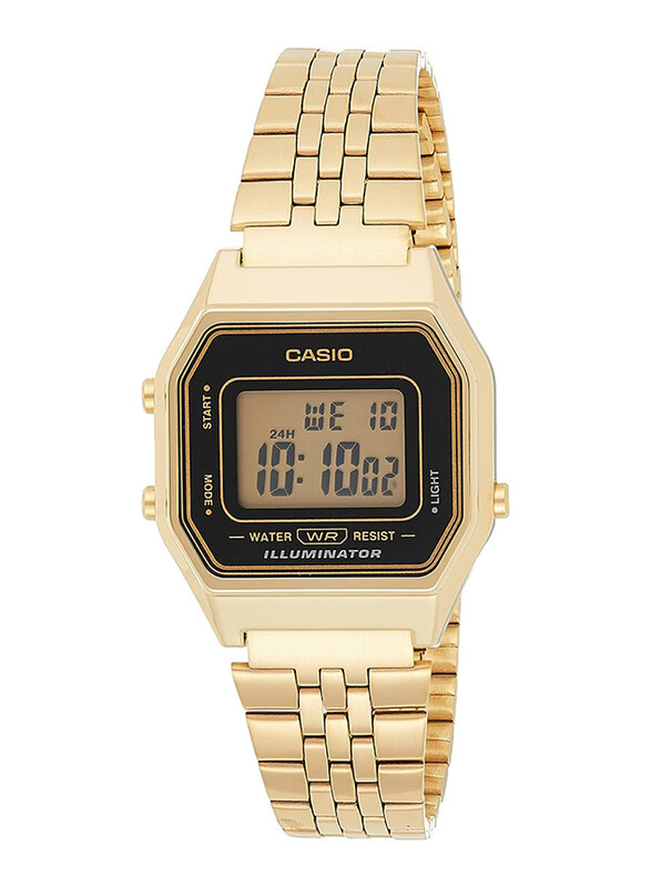 Casio Vintage Collection Digital Watch Unisex with Stainless Steel Band, Water Resistant, LA680WGA-1DF, Gold
Casio Vintage Collection Digital Watch Unisex with Stainless Steel Band, Water Resistant, LA680WGA-1DF, Gold