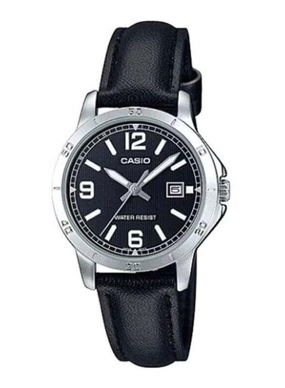 Casio Dress Analog Quartz Watch for Women with Leather Band, Water Resistant, LTP-V004L-1BUDF, Black
Casio Dress Analog Quartz Watch for Women with Leather Band, Water Resistant, LTP-V004L-1BUDF, Black