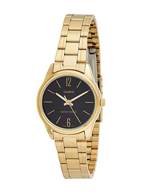 Casio Analog Quartz Watch for Women with Stainless Steel Band, Water Resistant, LTP-V005G-1BUDF, Gold-Black
Casio Analog Quartz Watch for Women with Stainless Steel Band, Water Resistant, LTP-V005G-1BUDF, Gold-Black