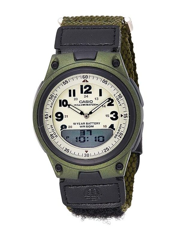 Casio Youth Series Analog & Digital Watch for Men with Synthetic Band, Water Resistant, AW-80V-3BVDF, Green-White
Casio Youth Series Analog & Digital Watch for Men with Synthetic Band, Water Resistant, AW-80V-3BVDF, Green-White