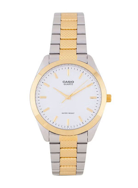Casio Enticer Analog Wrist Watch for Men with Stainless Steel Band, Water Resistant, MTP-1274SG-7ADF, Silver/Gold-White
Casio Enticer Analog Wrist Watch for Men with Stainless Steel Band, Water Resistant, MTP-1274SG-7ADF, Silver/Gold-White