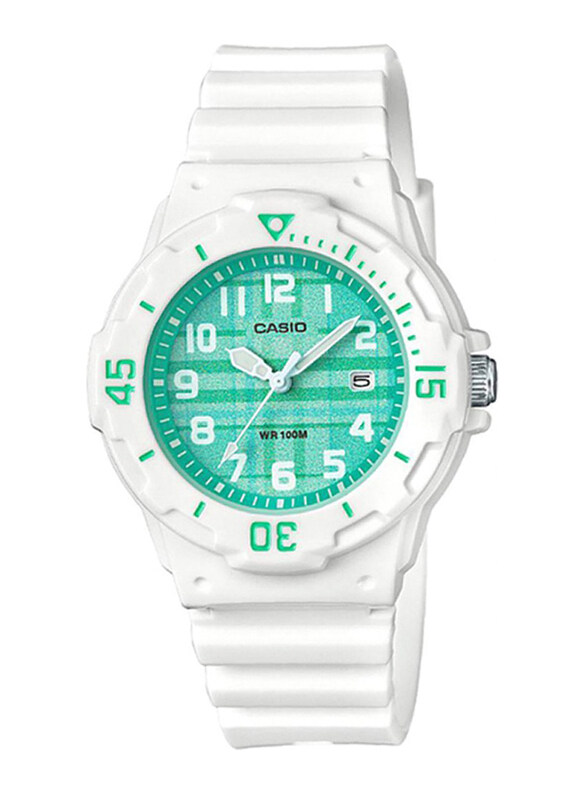 Casio Analog Watch for Women with Silicone Band, Water Resistant, LRW-200H-3CVDF, White-Green
Casio Analog Watch for Women with Silicone Band, Water Resistant, LRW-200H-3CVDF, White-Green