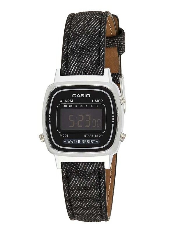 Casio Vintage Collection Digital Watch for Women with Leather Band, Water Resistant, LA670WL-1BDF, Black
Casio Vintage Collection Digital Watch for Women with Leather Band, Water Resistant, LA670WL-1BDF, Black