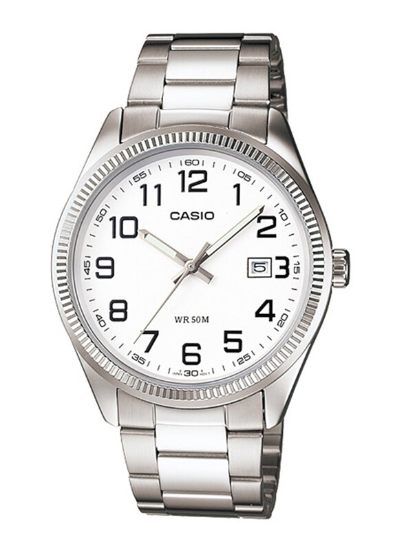 Casio Analog Watch for Women with Stainless Steel Band, Water Resistant, LTP-1302D-7BVDF, Silver-White
Casio Analog Watch for Women with Stainless Steel Band, Water Resistant, LTP-1302D-7BVDF, Silver-White