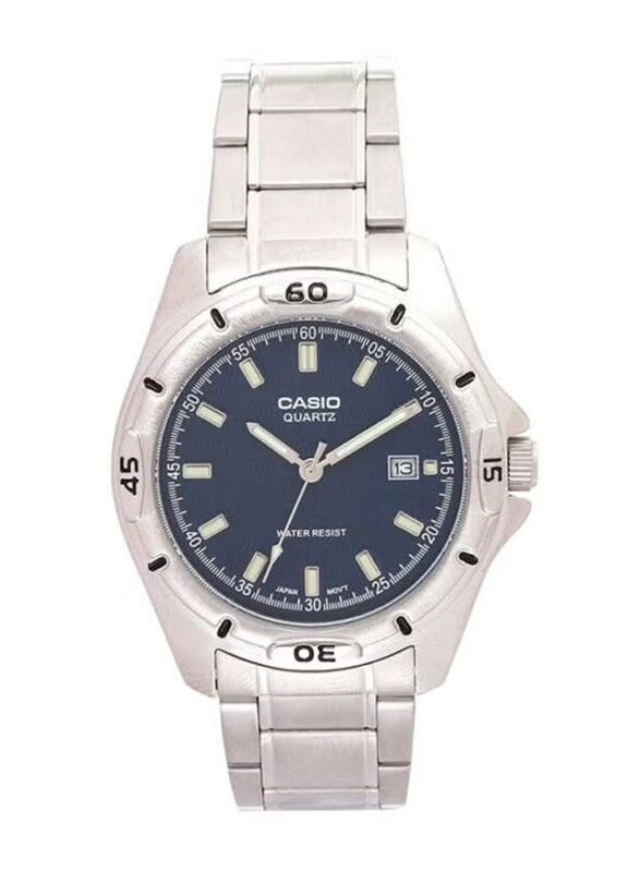 Casio Enticer Analog Wrist Watch for Men with Stainless Steel Band, Water Resistant, MTP-1244D-2ADF, Silver-Blue
Casio Enticer Analog Wrist Watch for Men with Stainless Steel Band, Water Resistant, MTP-1244D-2ADF, Silver-Blue