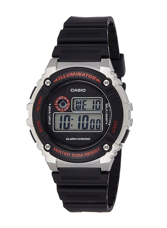 Casio Digital Watch for Men with Resin Band, Water Resistant, W-216H-1CVDF, Black-Grey
Casio Digital Watch for Men with Resin Band, Water Resistant, W-216H-1CVDF, Black-Grey