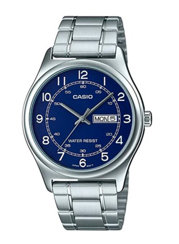 Casio Enticer Analog Watch for Men with Stainless Steel Band and Water Resistant, MTP-V006D-2BUDF, Silver-Blue
Casio Enticer Analog Watch for Men with Stainless Steel Band and Water Resistant, MTP-V006D-2BUDF, Silver-Blue