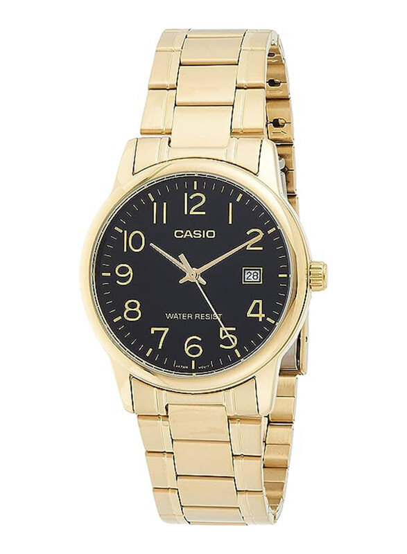 Casio Analog Watch for Men with Stainless Steel Band & Date Display, Water Resistant, MTP-V002G-7B2UDF, Gold-Black
Casio Analog Watch for Men with Stainless Steel Band & Date Display, Water Resistant, MTP-V002G-7B2UDF, Gold-Black