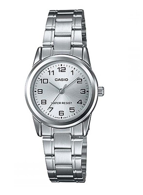 Casio Analog Watch for Women with Stainless Steel Band, Water Resistant, LTP-V001D-7BUDF, Silver
Casio Analog Watch for Women with Stainless Steel Band, Water Resistant, LTP-V001D-7BUDF, Silver