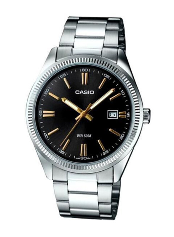 Casio Analog Watch for Men with Stainless Steel Band, Water Resistant, MTP-1302D-1A2VDF, Silver-Black
Casio Analog Watch for Men with Stainless Steel Band, Water Resistant, MTP-1302D-1A2VDF, Silver-Black