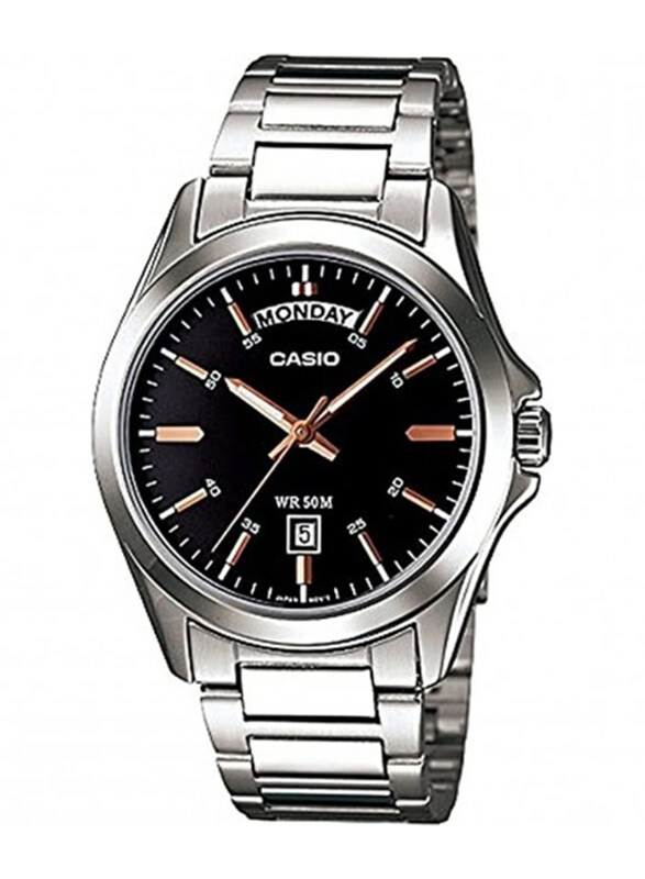 Casio Analog Watch for Men with Stainless Steel Band, Water Resistant, MTP-1370D-1A2VDF, Silver-Black
Casio Analog Watch for Men with Stainless Steel Band, Water Resistant, MTP-1370D-1A2VDF, Silver-Black