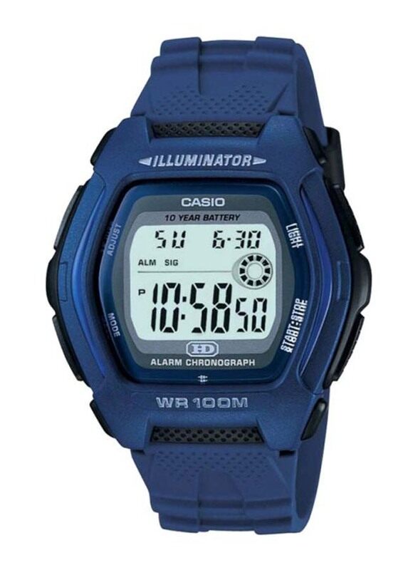 Casio Digital Watch for Men with Resin Band, Water Resistant, HDD-600C-2AVDF, Blue-Grey
Casio Digital Watch for Men with Resin Band, Water Resistant, HDD-600C-2AVDF, Blue-Grey