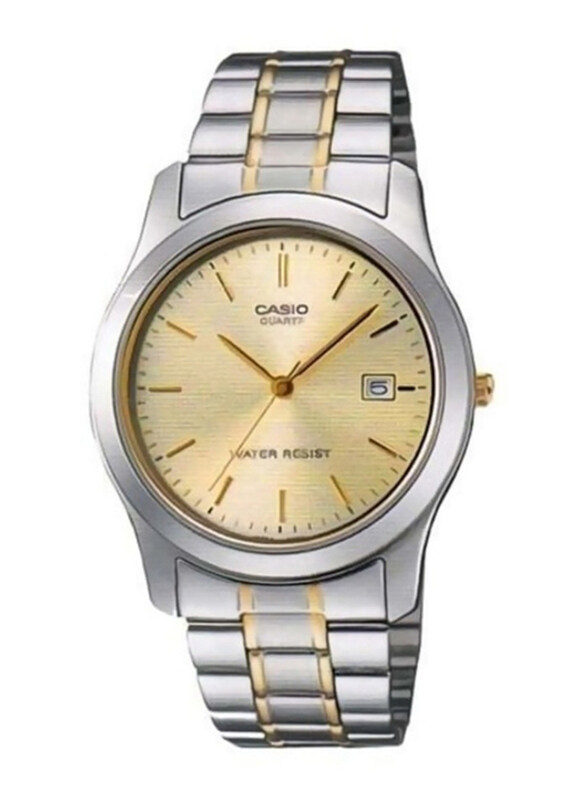 Casio Analog Wrist Watch for Men with Stainless Steel Band, Water Resistant, MTP-1141G-9ARDF, Silver/Gold-Gold
Casio Analog Wrist Watch for Men with Stainless Steel Band, Water Resistant, MTP-1141G-9ARDF, Silver/Gold-Gold