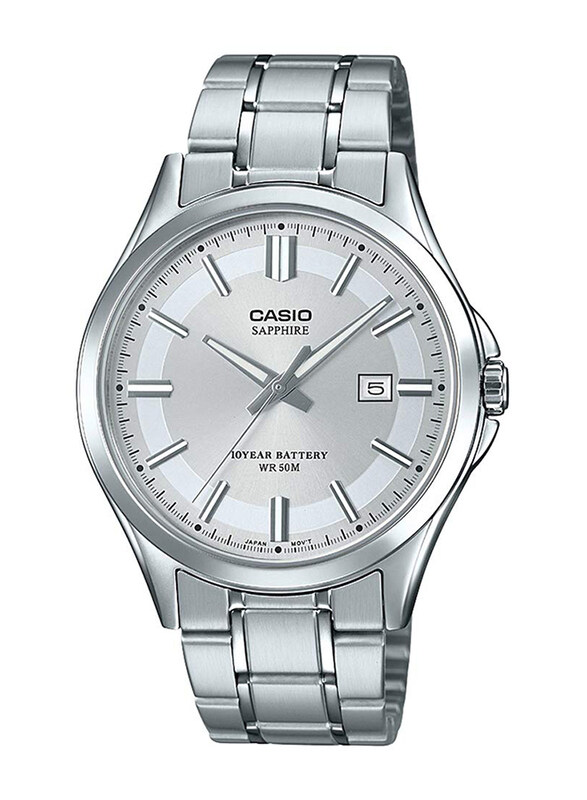 Casio Analog Watch for Men with Stainless Steel Band, Water Resistant, MTS-100D-7AVDF, Silver
Casio Analog Watch for Men with Stainless Steel Band, Water Resistant, MTS-100D-7AVDF, Silver