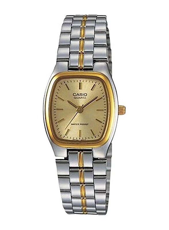 Casio Analog Quartz Watch for Women with Stainless Steel Band, Water Resistant, LTP-1169G-9ARDF, Silver-Gold/Gold
Casio Analog Quartz Watch for Women with Stainless Steel Band, Water Resistant, LTP-1169G-9ARDF, Silver-Gold/Gold