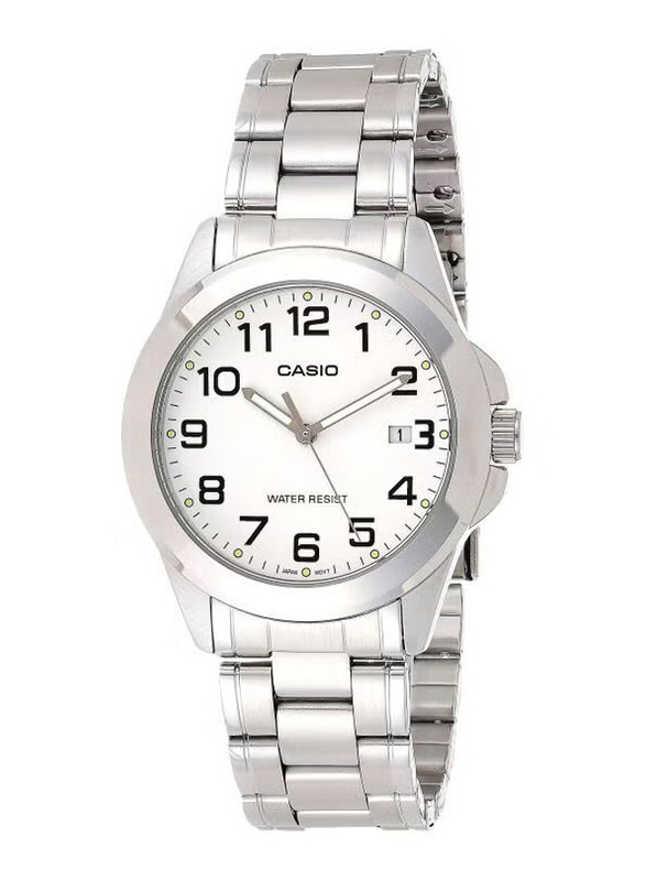 Casio Enticer Analog Wrist Watch for Men with Stainless Steel Band, Water Resistant, MTP-1215A-7B2DF, Silver-White
Casio Enticer Analog Wrist Watch for Men with Stainless Steel Band, Water Resistant, MTP-1215A-7B2DF, Silver-White