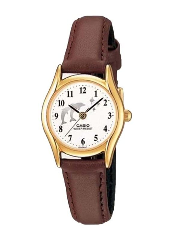 Casio Analog Quartz Watch for Women with Leather Band, Water Resistant, LTP-1094Q-7B9RDF, Brown/White-Grey
Casio Analog Quartz Watch for Women with Leather Band, Water Resistant, LTP-1094Q-7B9RDF, Brown/White-Grey