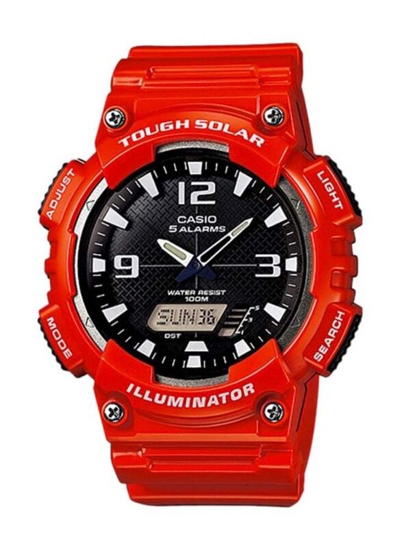 Casio Vintage Collection Analog/Digital Watch for Men with Resin Band, Water Resistant, AQ-S810WC-4AVDF, Red-Black
Casio Vintage Collection Analog/Digital Watch for Men with Resin Band, Water Resistant, AQ-S810WC-4AVDF, Red-Black