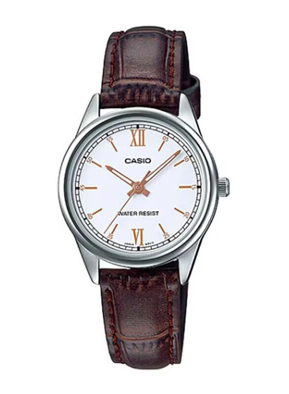Casio Enticer Analog Quartz Watch for Women with Leather Band, Water Resistant, LTP-V005L-7B3UDF, Brown-White
Casio Enticer Analog Quartz Watch for Women with Leather Band, Water Resistant, LTP-V005L-7B3UDF, Brown-White
