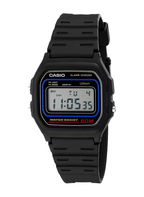 Casio Digital Watch for Men with Resin Band, Water Resistant, W-59-1VQD, Black-Grey
Casio Digital Watch for Men with Resin Band, Water Resistant, W-59-1VQD, Black-Grey