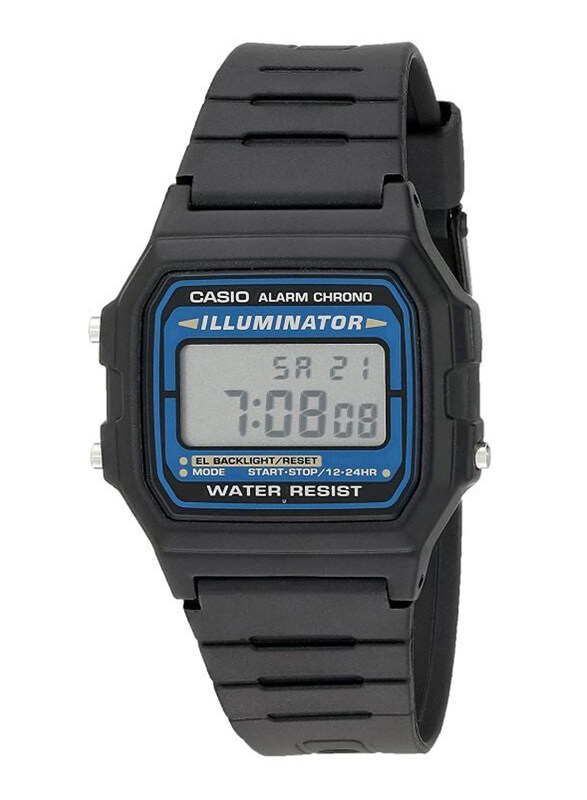 Casio Digital Watch for Men with Resin Band, Water Resistant, F-105W-1ADF, Black-Grey
Casio Digital Watch for Men with Resin Band, Water Resistant, F-105W-1ADF, Black-Grey