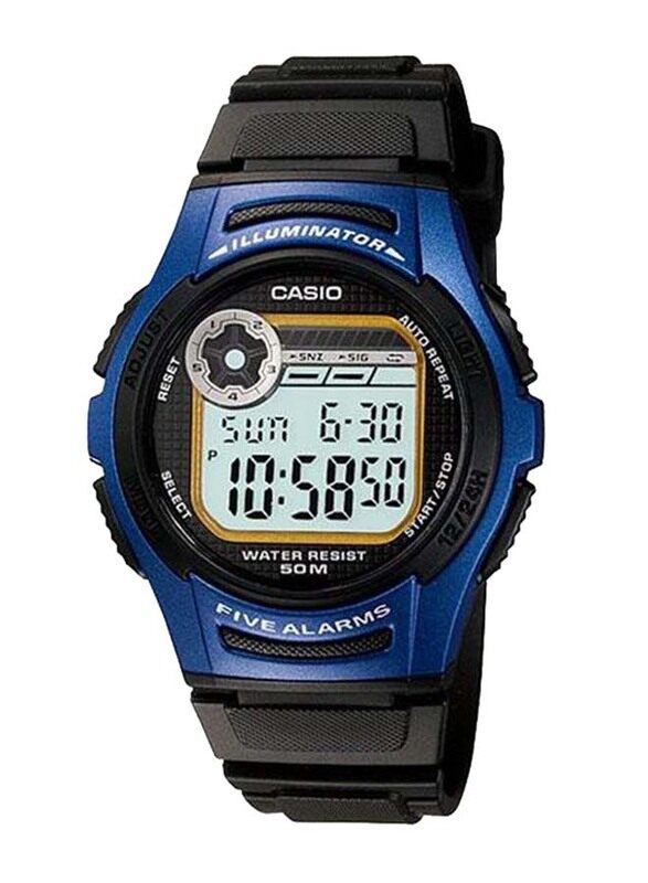 Casio Digital Watch for Men with Resin Band, Water Resistant, W-213-2AVDF, Black-Grey
Casio Digital Watch for Men with Resin Band, Water Resistant, W-213-2AVDF, Black-Grey