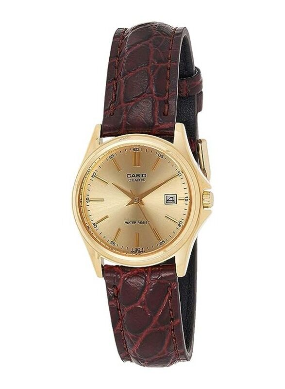 Casio Analog Quartz Watch for Women with Leather Band, Water Resistant, LTP-1183Q-9ADF, Brown-Gold
Casio Analog Quartz Watch for Women with Leather Band, Water Resistant, LTP-1183Q-9ADF, Brown-Gold