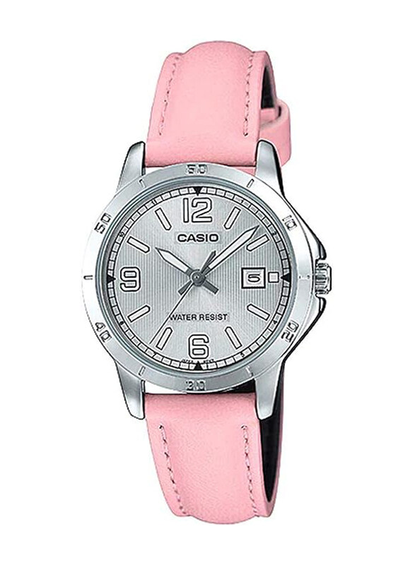 Casio Analog Quartz Watch for Women with Leather Band, Water Resistant, LTP-V004L-4BUDF, Pink-Silver
Casio Analog Quartz Watch for Women with Leather Band, Water Resistant, LTP-V004L-4BUDF, Pink-Silver