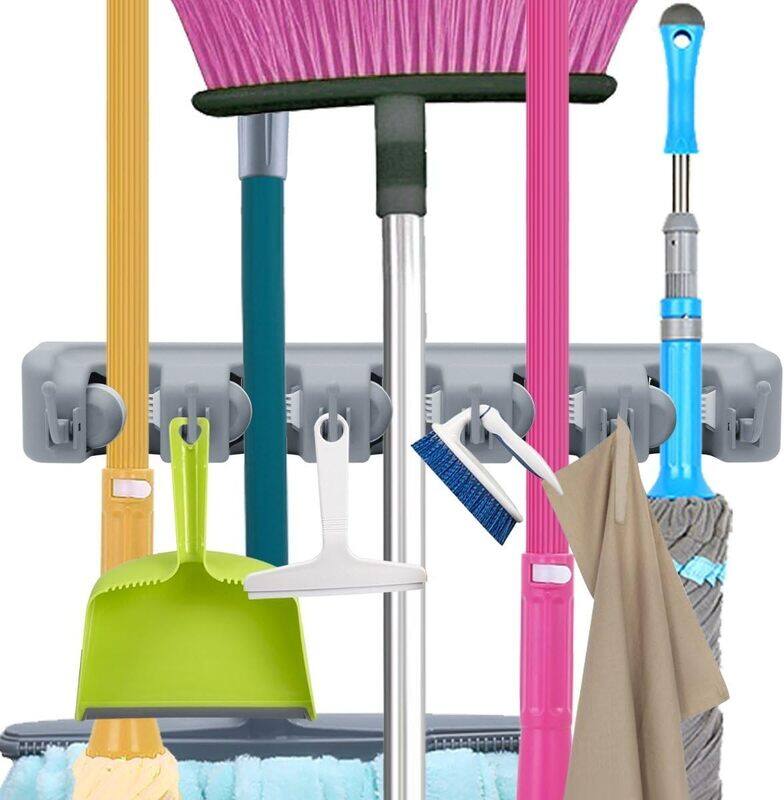 Generic Mop Broom Holder Garden Tools Wall Mounted Storage Rack, 2X-L1MK-RI58, Black
Generic Mop Broom Holder Garden Tools Wall Mounted Storage Rack, 2X-L1MK-RI58, Black