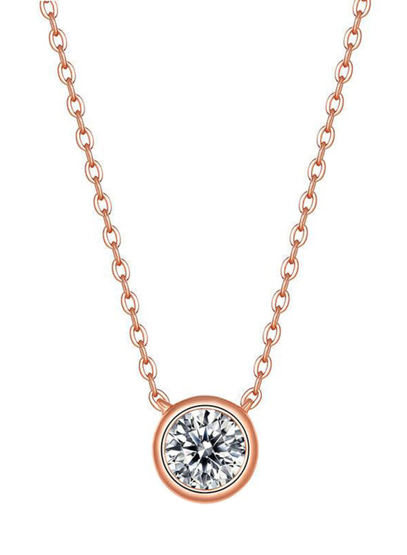 Moissanite Jewelry Collection Simple Round Bubble 925 Sterling Silver Necklace for Women with Cubic Zirconia Stone, 0.5 Carat Rose Gold
Moissanite Jewelry Collection Simple Round Bubble 925 Sterling Silver Necklace for Women with Cubic Zirconia Stone, 0.5 Carat Rose Gold