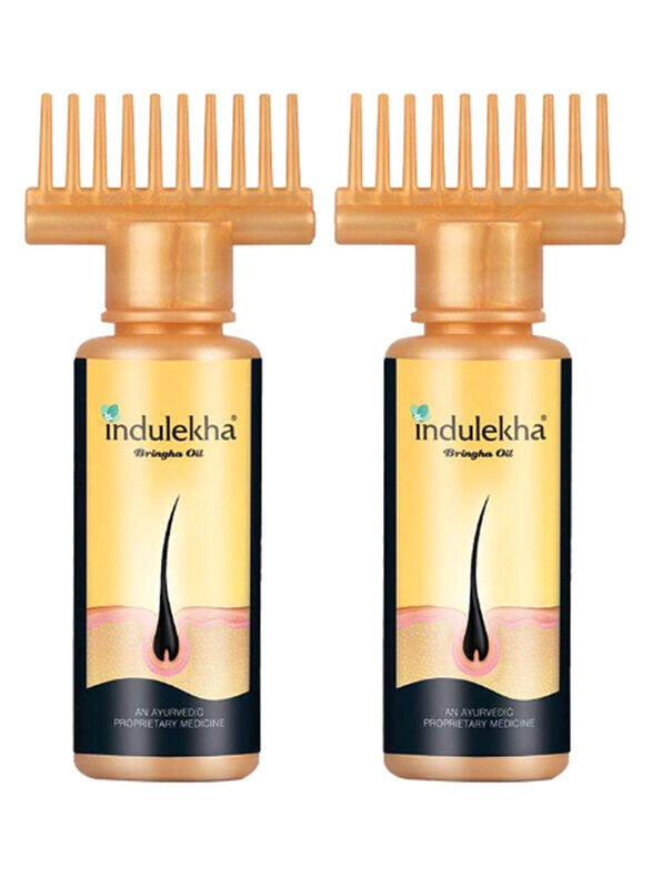 Indulekha Bhringa Hair Oil Set With Applicator Comb for All Hair Types, 2 Pieces x 100ml
Indulekha Bhringa Hair Oil Set With Applicator Comb for All Hair Types, 2 Pieces x 100ml