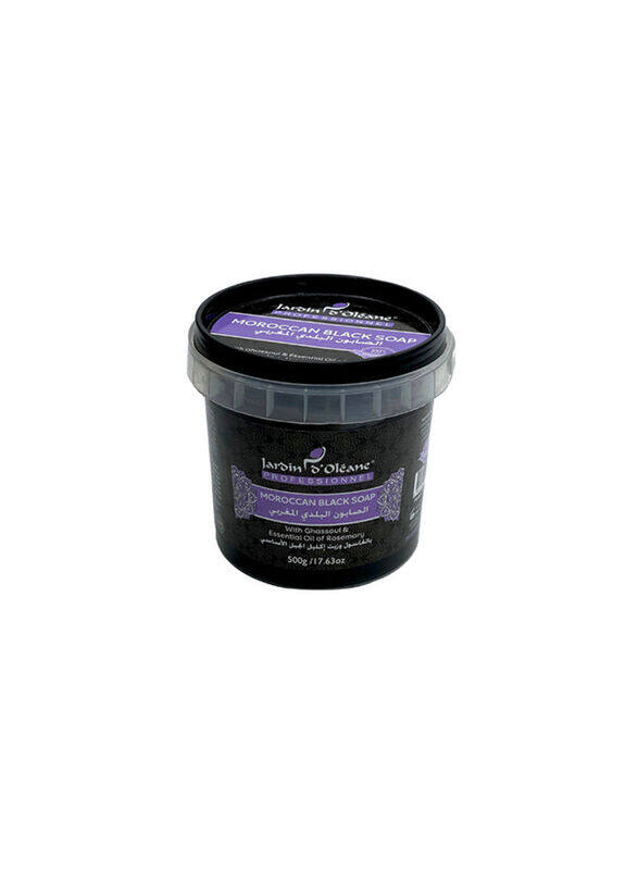 Jardin D Oleane Moroccan Black Soap With Ghassoul and Essential Oil of Rosemary, 500ml
Jardin D Oleane Moroccan Black Soap With Ghassoul and Essential Oil of Rosemary, 500ml