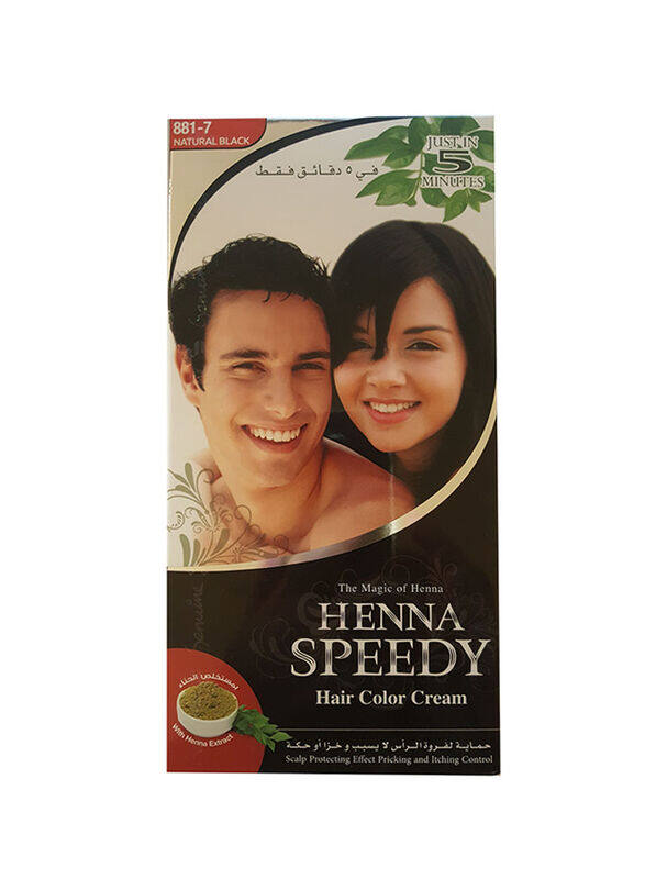 Henna Speedy Scalp Protecting Effect Permanent Hair Colour Cream, One Size, 881-7 Natural Black
Henna Speedy Scalp Protecting Effect Permanent Hair Colour Cream, One Size, 881-7 Natural Black