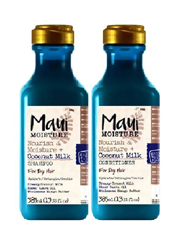 Maui Moisture Nourish And Moisture Coconut Milk Shampoo & Conditioner for All Hair Type, 385ml, 2 Piece
Maui Moisture Nourish And Moisture Coconut Milk Shampoo & Conditioner for All Hair Type, 385ml, 2 Piece