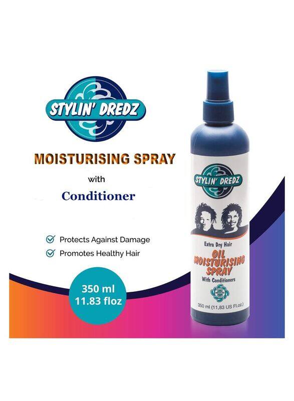 Stylin Dredz Extra Dry Hair Oil Moisturising Spray with Conditioners for All Hair Type, 350ml
Stylin Dredz Extra Dry Hair Oil Moisturising Spray with Conditioners for All Hair Type, 350ml