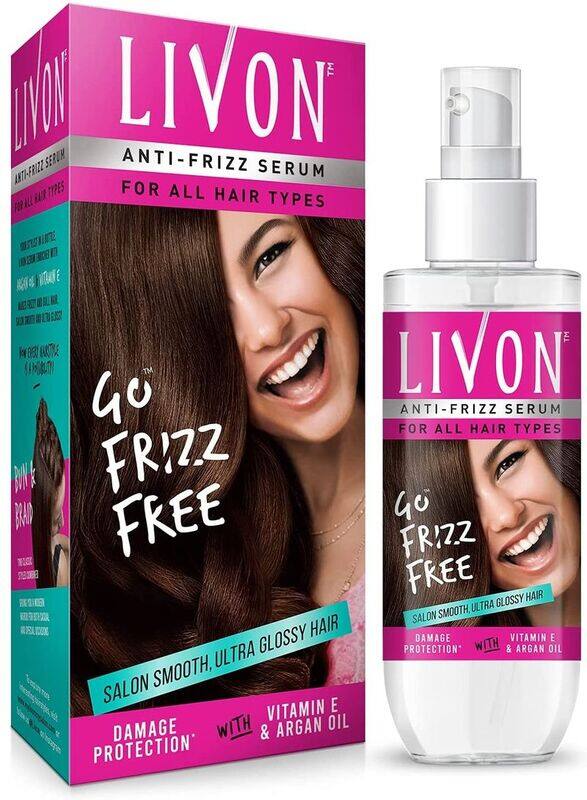 Livon Go Frizz Free Hair Serum with Vitamin E & Organ Oil for All Hair Type, 100ml
Livon Go Frizz Free Hair Serum with Vitamin E & Organ Oil for All Hair Type, 100ml