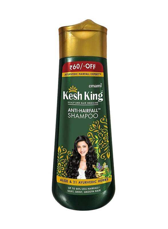 Kesh King Scalp And Hair Medicine Anti Hairfall Shampoo for All Hair Types, 340ml
Kesh King Scalp And Hair Medicine Anti Hairfall Shampoo for All Hair Types, 340ml