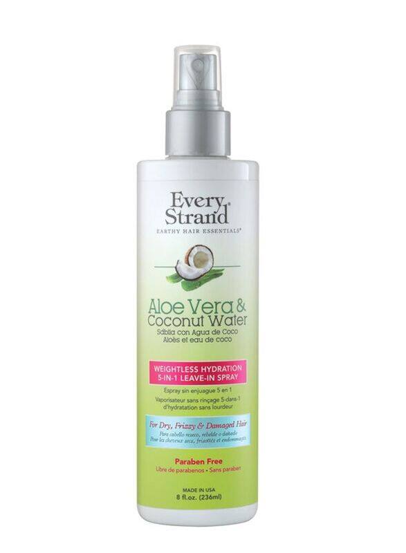 Every Strand 5-In-1 Aloe Vera & Coconut Water Weightless Hydration Leave In Hair Spray for All Hair Type, 8oz
Every Strand 5-In-1 Aloe Vera & Coconut Water Weightless Hydration Leave In Hair Spray for All Hair Type, 8oz